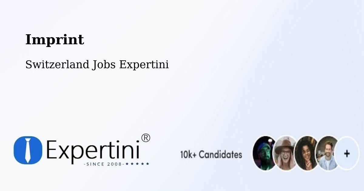 Imprint – Tramelan - Switzerland Jobs Expertini